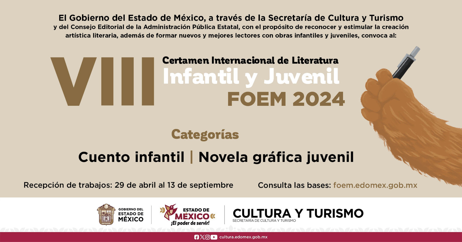 CERTAMEN INTERNACIONAL DE LITERATURA INFANTIL Y JUVENIL FOEM 2024