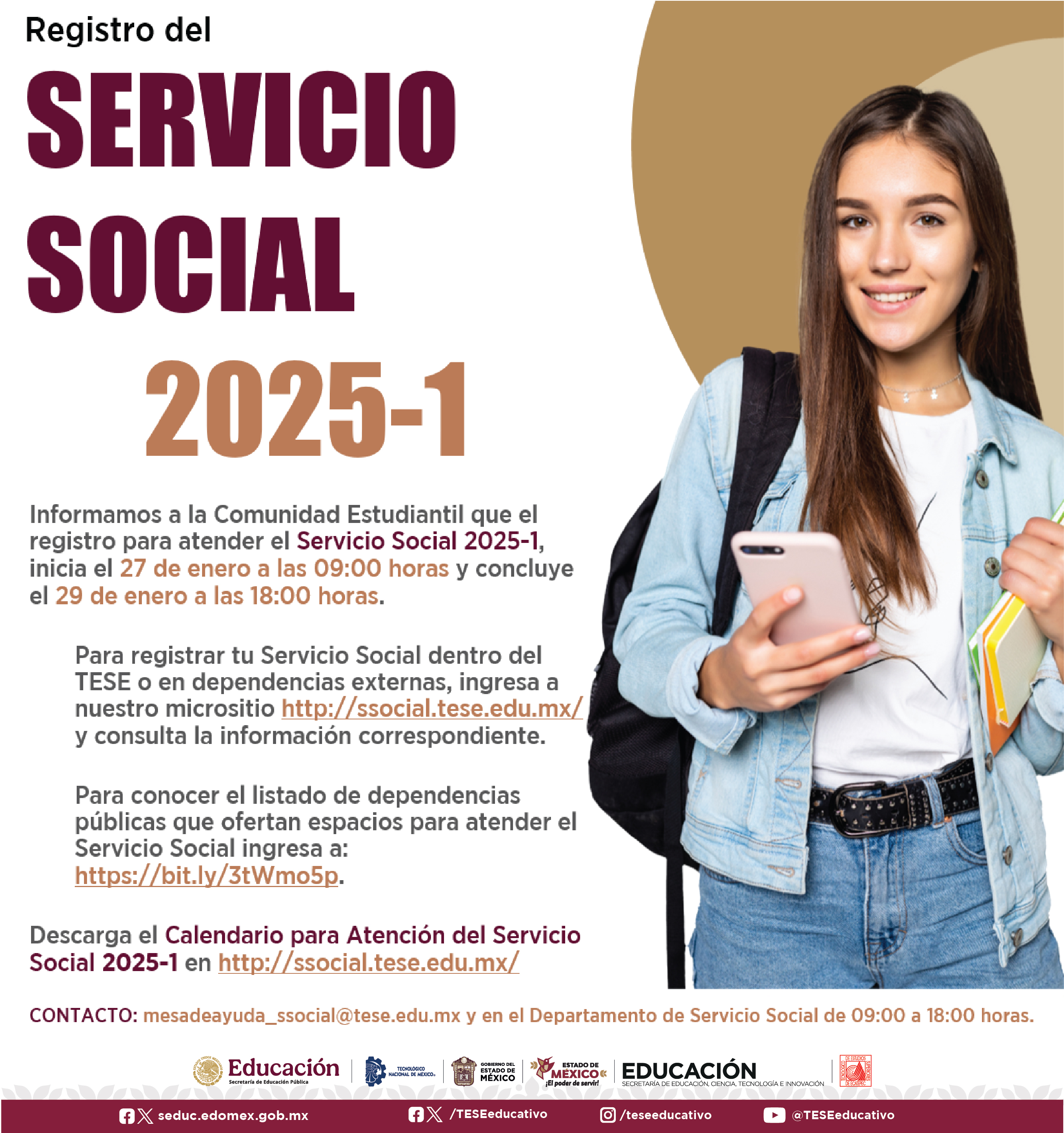 Registro del Servicio Social 2025-1